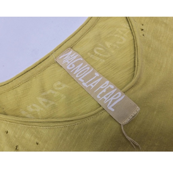 Magnolia Pearl Star Applique Tee Shirt 100% Cotton One Size - Picture 2 of 8